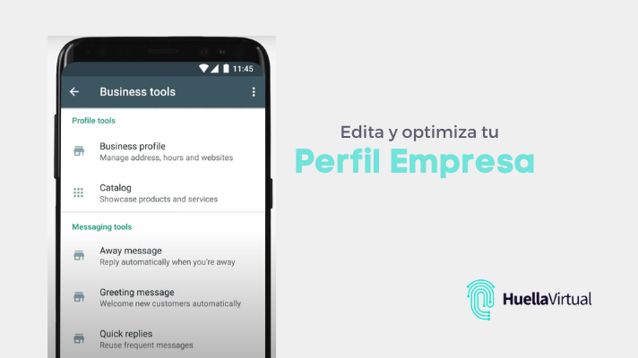 Perfil whatsapp business Estrategia digital