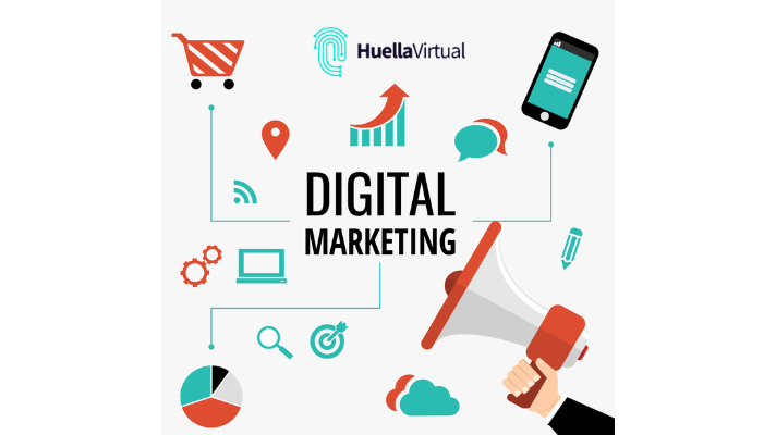 Representative icons of digital marketing tools
