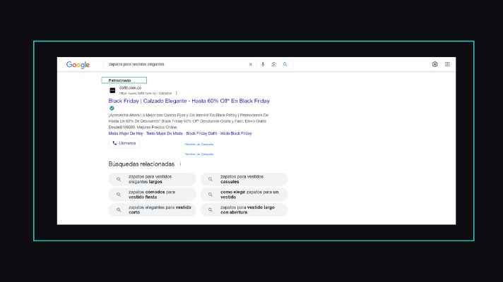 anuncio de Google Search